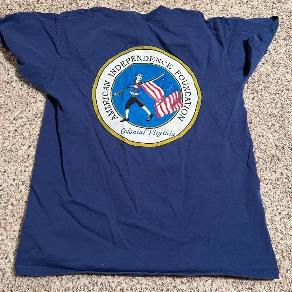 Set of 2 T-Shirts Blue St. Nicholas Fold Group 2008 AIFCV Youth Leadership Conf